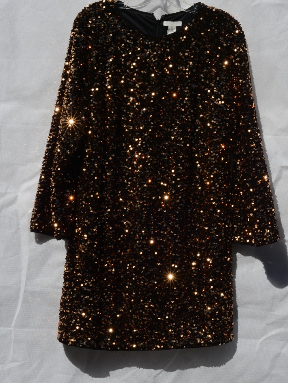Gold Sequin Dress SZ L. H&M